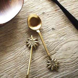 Royal Look Stainless Steel Multi Design <b>Gold</b> Serving Spoon Set Modern High Quality Cutlery for Restaurant Wedding Home Hotel - Product Image 2