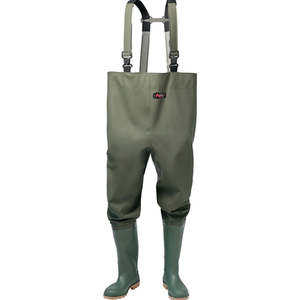 Cuissardes de pêche vert olive taille 43 avec PVC sur tissu de support en polyester, pack taille 3340 - Product Image 2