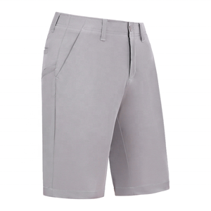 New Arrival Solid High Waist Elastic Polyester <b>Golf</b> <b>Shorts</b> For Men Plus Size 180Gsm Workout Gym Fitness Joggers - Product Image 1