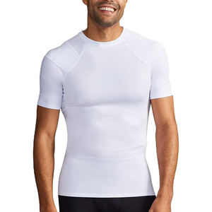 Camiseta de entrenamiento de manga corta Camiseta de entrenamiento Top de secado rápido Baselayer Athletic Shapewear Camisas de compresión para hombre - Product Image 1