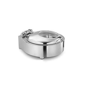 Plat de chauffe-plats de qualité supérieure Plats de service de dîner pour mariage et événement à domicile Plat de chauffe-plats poli brillant doré - Product Image 1