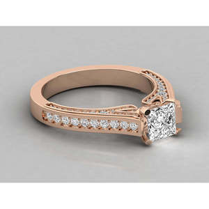 14K Solitaire Ladies Ring with Lab-Grown Diamond - Product Image 2