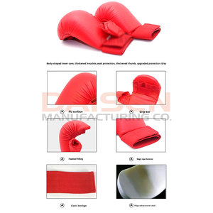 Guantes de Karate de Cuero Sintético con Logotipo Personalizado, Equipo de Artes Marciales, Guantes de Karate para Entrenamiento - Product Image 2