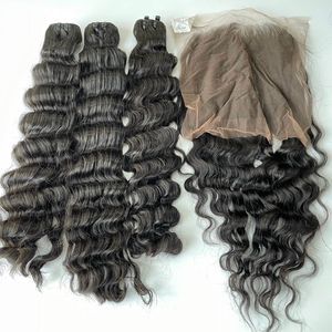 Máquina de extensiones de cabello Remy virgen de alta calidad, trama de piel doble, onda camboyana, sin enredos, cabello humano de Vietnam - Product Image 5