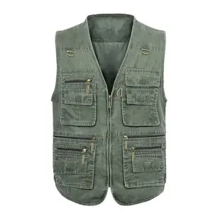 OEM Design Retro Men Denim Vest Jacket Sleeveless Jean Casual denim men's vest jacket for men