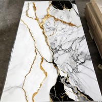Panneau mural décoratif en PVC imperméable effet marbre pour revêtement mural intérieur, solution pour projets hôteliers destinée aux revendeurs et entrepreneurs