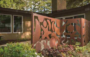 Valla y Puerta de Jardín Decorativa de Acero Corten para Patio Trasero con Servicio de Modelado 3D - Product Image 5