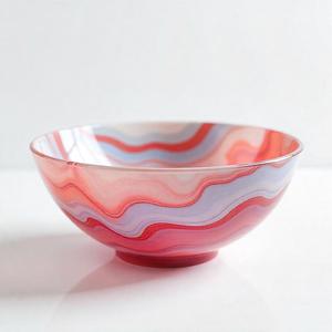 Bol de service en résine brillante de haute qualité, modèle artisanal 3D, décoratif, élégant, pour la salle à manger, la cuisine, la maison, modèle SE-838 - Product Image 2