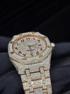 Reloj Mecánico de Acero Inoxidable para Hombre de 41 mm, Estilo Moderno y Antiguo, Cristal de Zafiro, Diamante Moissanita, Personalizado, de Lujo, Hip Hop - Product Image 4