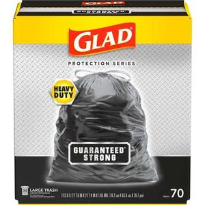 Glad Guaranteed Strong Large Drawstring <b>Trash</b> <b>Bags</b>, 30 Gallon, 70 Count - Product Image 5