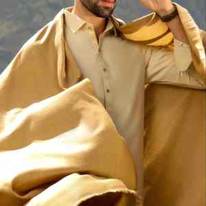 Men Traditional <b>Wool</b> <b>Shawl</b> Winter Soft Warm Breathable 300g Customized Size Solid Color Stylish Wrap - Product Image 6