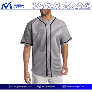 Maillot de baseball respirant à séchage rapide pour hommes, kit complet personnalisé, vêtements de sport imprimés par sublimation avec logo OEM, option grande taille, vente en gros - Product Image 2