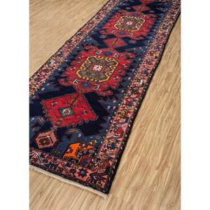 Kiaan Large Area Wool Rugs Hand Knotted <b>Red</b> Orange Medallion Abstract Rectangle for Home-Pae-4774 for Entryway Hallway Living - Product Image 2