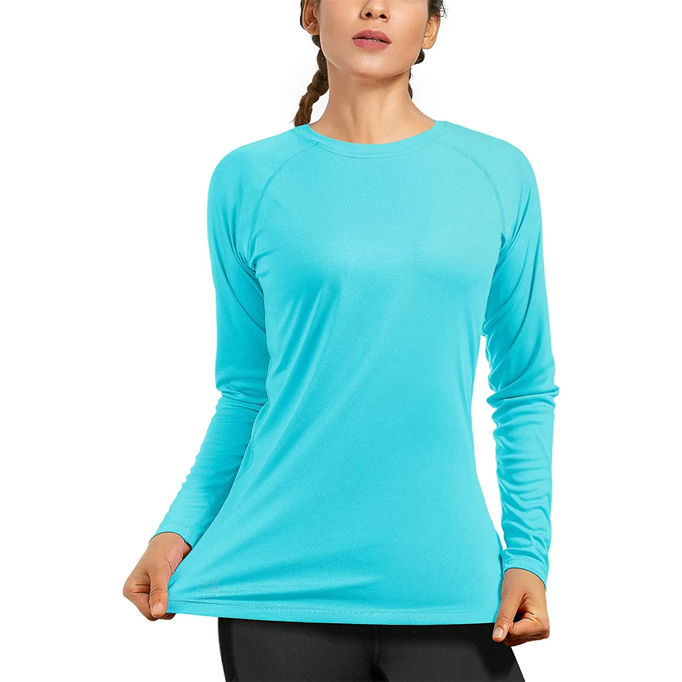 Women's UV Protection T Shirt Upf 50+ Quick Dry Long Sleeve T-Shirt for Fishing Hiking Camping