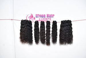 Precio al por Mayor, Producto de Lujo, la Mejor Calidad, Paquetes de Cabello de Templo Indio, Ondulado, Sin Procesar, Cutícula Alineada, Virgen, Proveedores por Exportación - Product Image 4