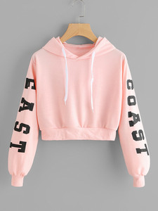 Casual Wear Women Crop top Hoodies Full Sleeves Unique Style Reasonable Price Premium Quality Gym wear Cropped Hoodie for Women - Product Image 5