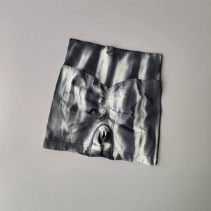 Pantalones cortos de Fitness Tie Dye para mujer, cintura alta, melocotón, cadera, levantamiento de glúteos, mallas de entrenamiento de secado rápido, pantalones cortos para mujer - Product Image 5