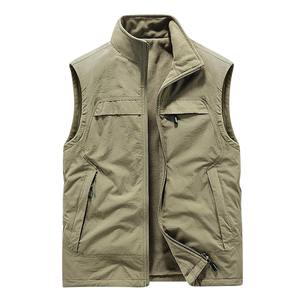 Haute qualité hommes respirant hiver coton polaire gilet décontracté OEM Outwear chaud sans manches vestes pour vêtements d'extérieur - Product Image 4