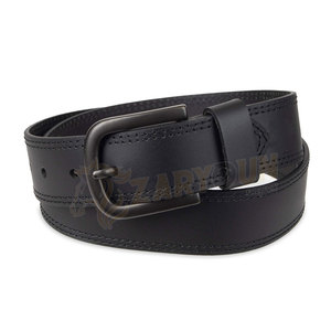 เข็มขัดผู้ชายสีดำปรับแต่งได้คุณภาพสูงจากโรงงานเข็มขัดโลหะผสมหนังแท้แบบคลาสสิกการออกแบบขนาดหัวเข็มขัด - Product Image 2