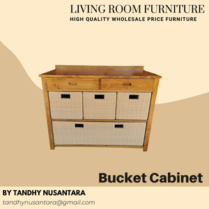 Armoire seau moderne pour meubles de salon Table d'appoint en bois massif Armoire de rangement avec 6 tiroirs directement en usine - Product Image 5