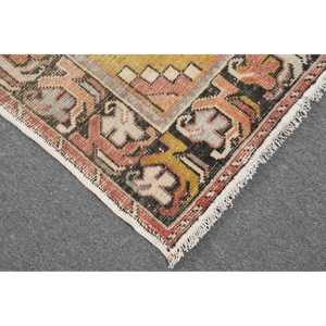 พรมตุรกีโบราณ ขนาด 3x9.3 ฟุต สีแดงลายอิคัต - Product Image 5