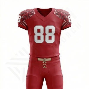 Uniforme de Fútbol Americano de Última Colección y Alta Demanda, Conjunto Corto Transpirable con Estampado Personalizado, Precio al por Mayor, Ropa Deportiva de Alto Rendimiento para Equipos - Product Image 1