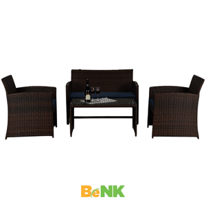 Meubles en osier d'ensemble de jardin extérieur de style moderne classique pour l'usage de cour au Vietnam - Product Image 3