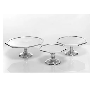 Soporte de aluminio para pasteles, calidad superior, diseño de lujo, soporte para tartas para fiestas, postres, 2 piezas, precio bajo, venta al por mayor - Product Image 6