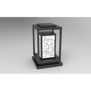 DNT.002.06 Lámpara Solar de Jardín Premium de 5W LED, Color Blanco Cálido, Cuerpo de Hierro, IP65, Energía Solar AC 220V 3000K para Uso en Exteriores y Carreteras - Product Image 3