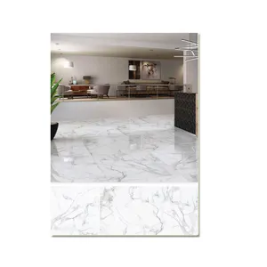 Well Furnished Glossy Custom thickness Digital Double loading vitrified floor porcelain tiles for all types of floors