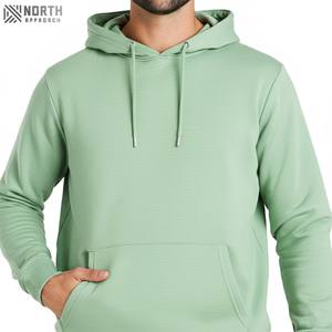 Sudadera con Capucha de Invierno de Algodón Premium 2025, Ligera, de Color Sólido, Transpirable, de Secado Rápido, con Bolsillo, Personalizable para Hombre - Product Image 1