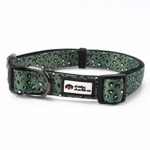 Best Quality Custom Design Nylon Polyester Eco-Friendly Waterproof Neoprene <b>Soft</b> Padding Adjustable Print Pattern <b>Dog</b> <b>Collar</b> - Product Image 6