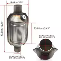 Capteur d'oxygène universel pour catalyseur automobile BC-YUEYANG 2'' 2.25'' 2.5'' 3''