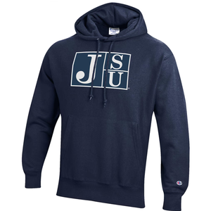 Sudadera con Capucha HBCU para Hombre, de la Universidad Estatal de Jackson, Color Azul Marino, con Logotipo Personalizado en la Parte Delantera, Servicio OEM - Product Image 2