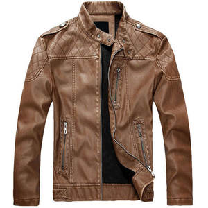 Nouvelle veste en cuir de mouton élégante à manches longues pour hommes respirante avec un matériau en cuir confortable - Product Image 5