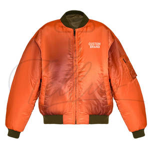 Chaqueta Bomber de Alta Calidad para Hombre, Personalizada al por Mayor, Delgada, Reversible, con Cierre, Impermeable y Cortavientos, para Primavera - Product Image 2