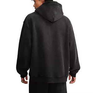 Sweat à capuche surdimensionné personnalisé pour homme, lourd, vintage, lavé, de haute qualité, streetwear - Product Image 2