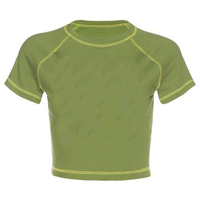 Vente en gros 2025 T-shirt bébé personnalisé vierge T-shirt recadrée pour femmes sérigraphie coton vierge ajusté-T-shirt femme haut court