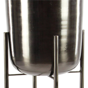 Prix usine direct argent métal jardinière de jardin meilleure vente conception maison sol décoratif pépinière plantation Pot de fleur jardinière - Product Image 3