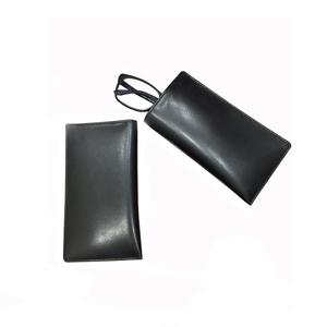 Nueva moda gran oferta logotipo personalizado alta calidad cuero genuino gafas ópticas gafas estuche negro - Product Image 1