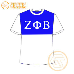 Venta al por mayor personalizada Zeta Phi Beta mujeres camiseta hermandad ropa algodón camisetas más finas mujeres fraternidad prendas - Product Image 5