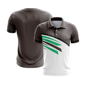 Polo 100% coton de haute qualité pour hommes avec manches courtes séchage rapide Style décontracté bouton décoration broderie OEM Services - Product Image 1