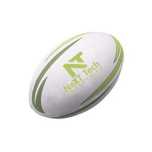 Pelota de Rugby con logotipo y color personalizado para exteriores, pelota de Rugby de partido de PVC impermeable personalizada de alta calidad - Product Image 3