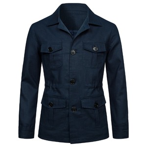 Nouveau Style Causal Vintage Veste Manteau Hommes Nouvelle Mode Léger Causal Hommes Veste - Product Image 4