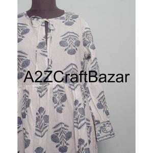 Robe midi décontractée pour femme, col en V, manches longues, en coton, imprimé numérique, taille naturelle, pour les occasions de fête, lavable, en gros, de la meilleure qualité - Product Image 2