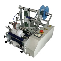 Etiquetadora Semiautomática de Escritorio para Etiquetas Adhesivas, Máquina Etiquetadora de Botellas Redondas