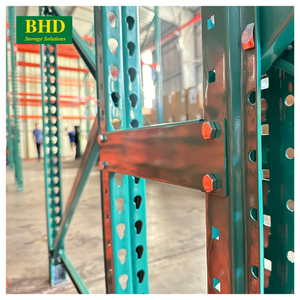 Inventory Control Steel Teardrop Pallet Racking Customized Length 5 Layers New Top Orange Color for Warehouse BHD Vietnam - Product Image 5
