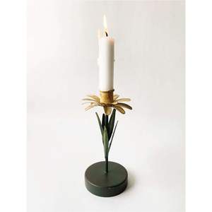 Porte-bougie en fer forgé en forme de fleur, support créatif pour bougie de table, art, chandelier pour Noël, Halloween, fête des mères, cadeau pour la maison - Product Image 2