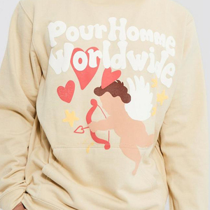 Sudadera con capucha premium con estampado puff, unisex, de forro polar, cálida, de algodón, holgada, con costuras duraderas, suave, cómoda, estilo urbano moderno - Product Image 3