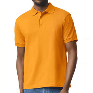 Vente en gros de polos brodés personnalisés 100% coton T-shirts unis polo vierge pour hommes avec décoration à boutons manches courtes taille XL - Product Image 5